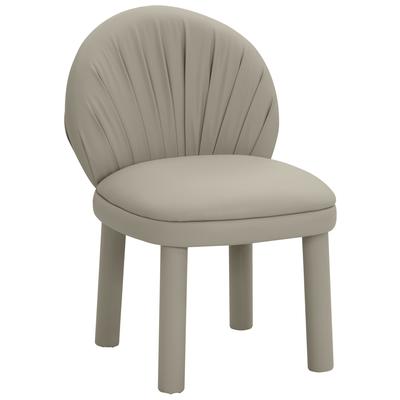 Tov Furniture Aliyah Grey Vegan Leather Dining Chair TOV-D68652