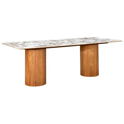 Tov Furniture Tamara Marble Ceramic Rectangular Dining Table TOV-D68680