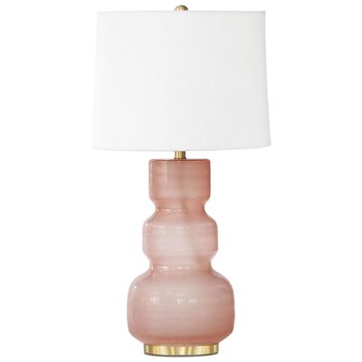 Tov Furniture Winter Pink Glass Table Lamp TOV-G18478