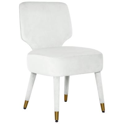 Tov Furniture Athena Light Grey Velvet Dining Chair TOV-IHD68513