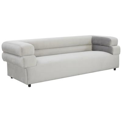 Tov Furniture Elsa Light Grey Velvet Sofa TOV-IHL68575