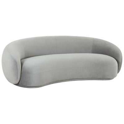 Tov Furniture Kendall Light Grey Velvet Sofa TOV-L44180