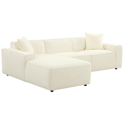 Tov Furniture Olafur Cream Linen Sectional - LAF TOV-L68454-L68458