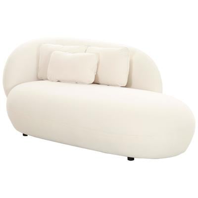 Tov Furniture Galet Cream Velvet Chaise TOV-L68547