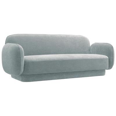 Tov Furniture Kandor Sea Blue Textured Velvet Sofa TOV-L68555