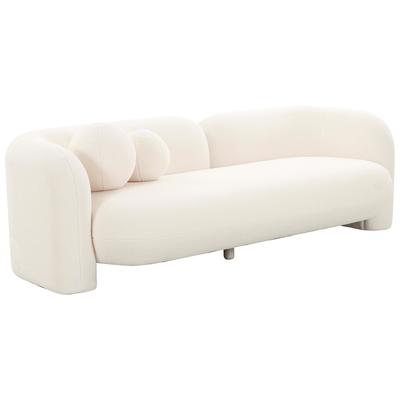 Tov Furniture Amelie Cream Faux Fur Sofa TOV-L68581