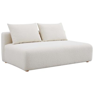Tov Furniture Hangover Cream Boucle Modular Loveseat TOV-L68787-LS