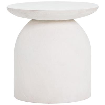 Tov Furniture Aloe White Concrete Side Table TOV-OC44184