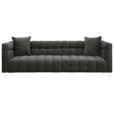 Tov Furniture Bea Grey Velvet Sofa TOV-S100