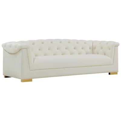 Tov Furniture Farah Cream Velvet Sofa TOV-S4929