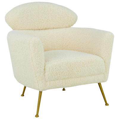 Tov Furniture Chairs, Cream,beige,ivory,sand,nudeGold,Green,emerald,teal, Accent Chairs,Accent, Cream, Polyester, Living Room Furniture, Accent Chairs, 793611830219, TOV-S6409