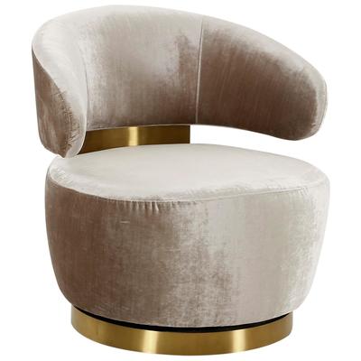Tov Furniture Chairs, Gold, Accent Chairs,Accent, Champagne, Pine,Stainless Steel,Velvet, Living Room Furniture, Accent Chairs, 793580617507, TOV-S68386