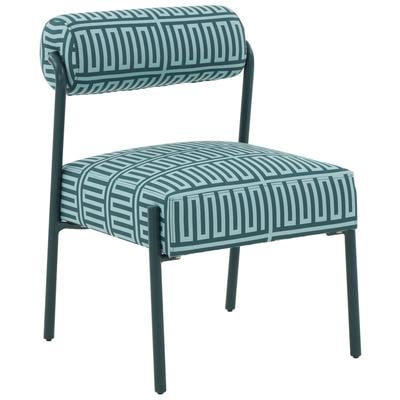 Tov Furniture Jolene Green Patterned Linen Accent Chair TOV-S68618