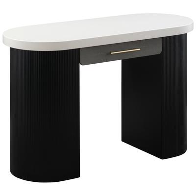 Tov Furniture Makai Cream and Charcoal Desk/Console TOV-VH44178