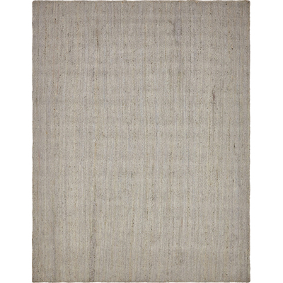 Unique Loom Dhaka Braided Jute Rug in Gray Rectangular 3138943