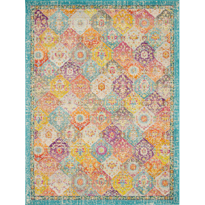 Unique Loom Blake Penrose Rug in Multi Rectangular 3143414