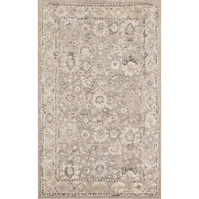 Unique Loom Krystle Penrose Rug in Light Brown Rectangular 3143457