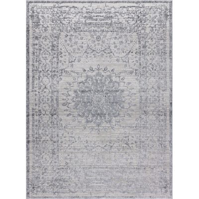 Unique Loom Derbyshire Aberdeen Rug in Gray Rectangular 3143569