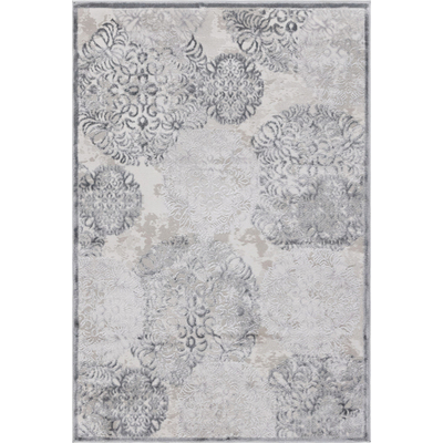 Unique Loom Chatsworth Aberdeen Rug in Gray Rectangular 3143621