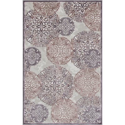 Unique Loom Chatsworth Aberdeen Rug in Violet Rectangular 3143628