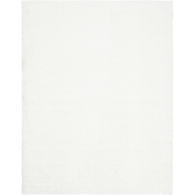 Unique Loom Davos Shag Rug in Ivory Rectangular 3145924