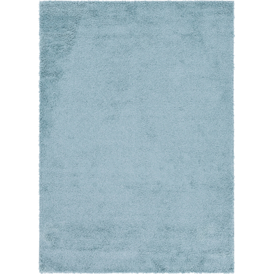 Unique Loom Davos Shag Rug in Aqua Rectangular 3145947