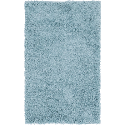 Unique Loom Davos Shag Rug in Aqua Rectangular 3145953