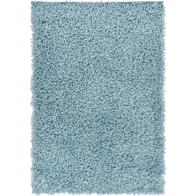 Unique Loom Davos Shag Rug in Aqua Rectangular 3145954
