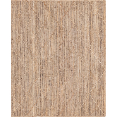 Unique Loom Trellis Braided Jute Rug in Natural Rectangular 3146835