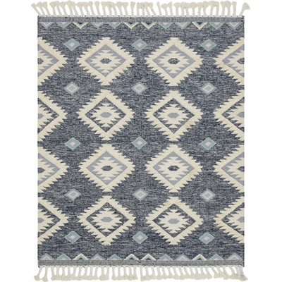 Unique Loom Mesa Rug in Navy Blue Rectangular 3146895