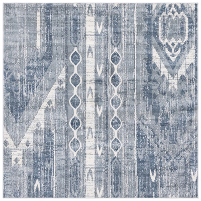 Unique Loom Orford Portland Rug in Blue Square 3147099