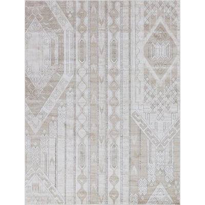 Unique Loom Orford Portland Rug in Tan Rectangular 3147130