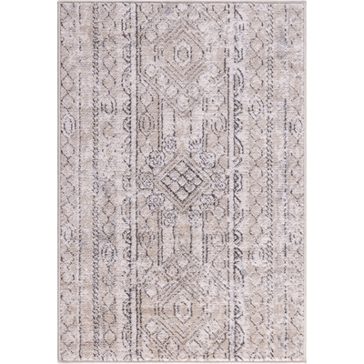Unique Loom Depoe Portland Rug in Tan Rectangular 3147184