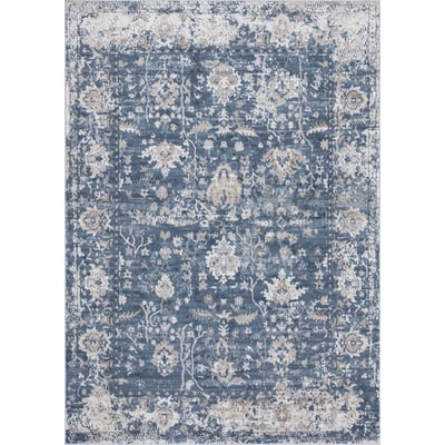 Unique Loom Central Portland Rug in Blue Rectangular 3147229
