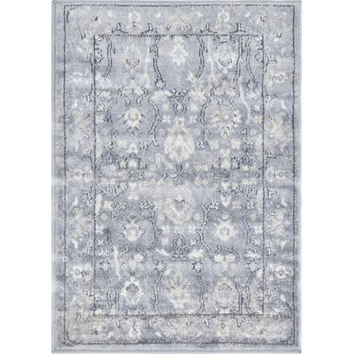 Unique Loom Central Portland Rug in Gray Rectangular 3147260