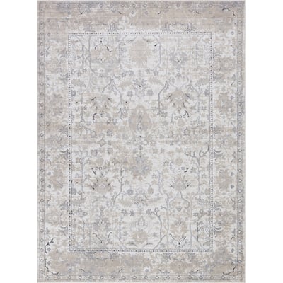Unique Loom Central Portland Rug in Ivory Rectangular 3147264