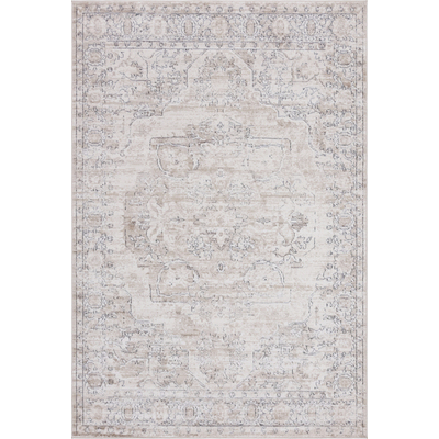 Unique Loom Canby Portland Rug in Ivory/Beige Rectangular 3147307