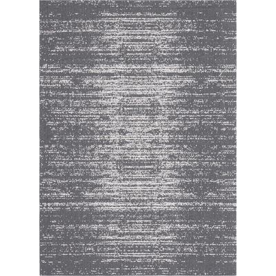 Unique Loom Static Decatur Rug in Gray/Ivory Rectangular 3148132