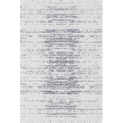 Unique Loom Static Decatur Rug in Ivory/Gray Rectangular 3148143