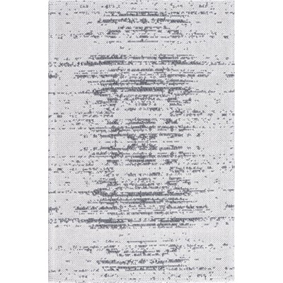 Unique Loom Static Decatur Rug in Ivory/Gray Rectangular 3148144