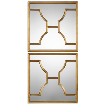 Uttermost Misa Gold Square Mirrors S/2 09268