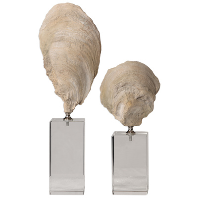 Uttermost Oyster Shell Sculptures, S/2 17523