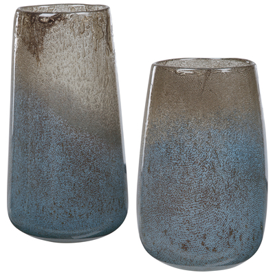 Uttermost Ione Seeded Glass Vases, S/2