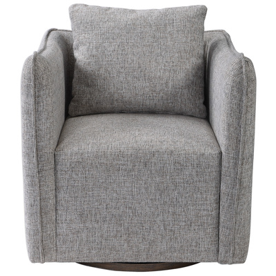Uttermost Corben Gray Swivel Chair 23492