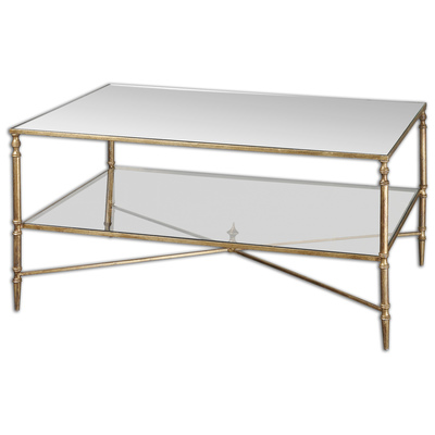 Uttermost Henzler Mirrored Glass Coffee Table 24276