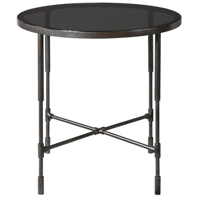 Uttermost Vande Aged Steel Accent Table 24783