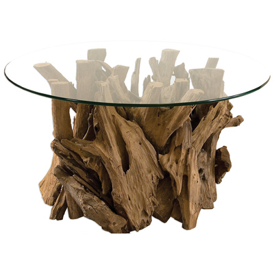 Uttermost Driftwood Glass Top Cocktail Table 25519