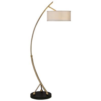 Uttermost Curved Brass Floor Lamp Vardar 28089-1