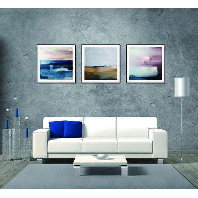 WhiteLine Isla 3-Piece 28 inchx28 inch (each) Canvas Wall Art, Black PS Frame, 0696576755460, AW1850