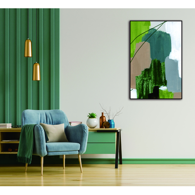 WhiteLine Verda 48 inchx32 inch Canvas Wall Art, Black PS Frame, 0696576755590, AW1863